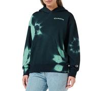 Champion Damen Rochester 1919 Street Club W-Heavy Powerblend Fleece Dyed Kapuzenpullover, Türkis/Carbon, L