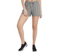Champion Damen-Shorts aus Baumwolle mit kurzen Ärmeln aus Baumwolle, Oxford-Grau, S