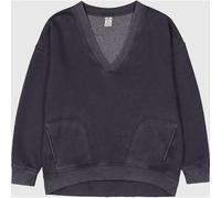 Champion Damen Legacy Vintage Wash W (117636) -Nano-Fleece V-Neck Sweatshirt, Schwarz (KK001), S