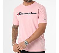 Champion Herren Legacy Icons-S/S Crewneck T-Shirt, Rosa Dragee, Medium
