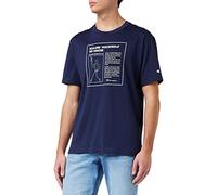 Champion Eco Future Graphic Herren-T-Shirt, Marineblau, Small