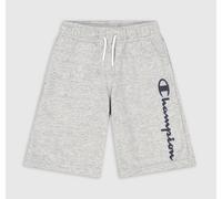 Champion Freizeithose (Baumwolle) Bermuda mit Logo-Schriftzug kurz hellgrau Jungen, Größe 164