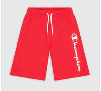Champion Freizeithose (Baumwolle) Bermuda mit Logo-Schriftzug kurz rot Jungen, Größe 164