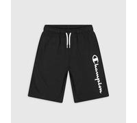 Champion Freizeithose (Baumwolle) Bermuda mit Logo-Schriftzug kurz schwarz Jungen, Größe 164