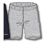 Champion Freizeithose Bermuda(Baumwolle) kurz Logo Schriftzug klein grau Herren, Größe M