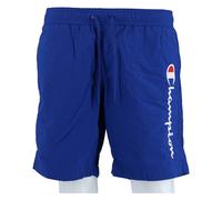 Champion Herren Legacy Icons Beachshorts-Crinkle Taslon Contrast Logo Bermuda Badehose, Elektrischblau, L