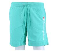 Champion Freizeithose (mit Innennetz) Short mit Logo-Schriftzug türkis Herren, Größe M