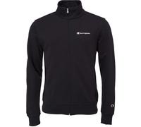 Champion Full Zip Sweatshirt Heavy Soft Compact Spring Poly Terry Herren Schwarz, S, Schwarz , S