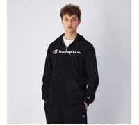 Champion Full Zip Hoodie Sweatshirt Black L