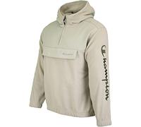 Champion Half Zip Logo Hoody (S, beige)