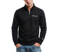 Sweatshirt CHAMPION "ICONS CONTRAST Terry Half Zip Sweatshirt", Herren, Gr. XL, nbk, Sweatware, Obermaterial: 70% Baumwolle, 30% Polyester, unifarben, Basic hüftbedeckend, Rundhals, Rippbündchen, Swea