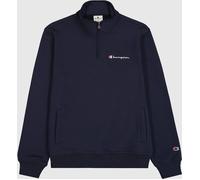 CHAMPION Half Zip Sweatshirt mit Logo - Dunkelblau, S