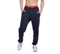 Champion Herren, Alltagshose aus Baumwolle, leichte Lounge, Strickhose (Reg groß) Hose, Navy C Patch Logo, 3XL
