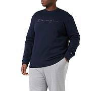 Champion Herren American Classics Fall Fleece Big Logo Crewneck Kapuzenpullover, Blau Ton in Ton, L