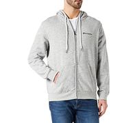 Champion Herren American Classics Small Logo Full Zip Kapuzenpullover, Grau, M