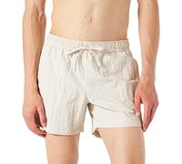 Champion Herren Beachshorts Small Logo Badehose, Tortora, L