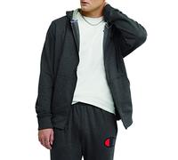 Champion Herren, Bequemes Zip-up Hoodie Sweatshirt (Reg Groß) Aufwärmen oder Trainingsjacke, Granit Heather-407d55, XL