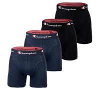 Champion Herren Core x4 Retroshorts, Marineblau & Schwarz, M (4er Pack)
