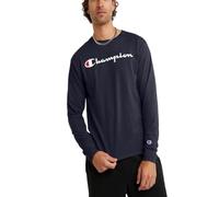 Champion Herren Classic Graphic Long Sleeve Tee T-Shirt, Navy, X-Groß