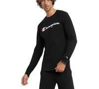 Champion Herren, Classic Long Sleeve, Comfortable, Soft for Men (Reg. Or Big & Tall) T-Shirt, Schwarz/Schwarz, XX-Large