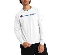 Champion Herren Graphic Classic Jersey Ls Tee T-Shirt, Weiße Schrift, Mittel