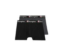 Champion Herren Core x2 Retroshorts, Schwarz & Dunkelgrau Meliert, M (2er Pack)