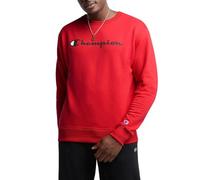 Champion Herren Crewneck, Fleece, Hoodie for Men, (Reg. Or Big & Tall) Sweatshirt, Team Red Scarlet-Classic Script Logo, 4X-Large Groß