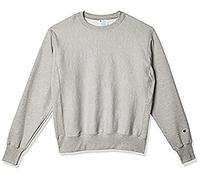 Champion Herren Crewneck, Reverse Weave, Heavyweight Fleece for Men Sweatshirt, Oxford Gray-Gf70, Small