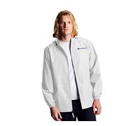Champion Herren, Stadium Full-Zip, Wind, Water Resistant Jacket for Men Jacke, Weiße kleine Schrift, S