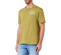 Champion Herren Eco Future Graphic S-S T-Shirt, Olivgrün, S