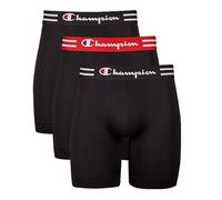 Champion Herren Performance Boxer Brief 3er Pack Retroshorts, schwarz, Medium