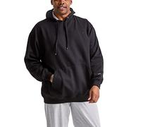 Champion Herren Fleece-Hoodie, Standard-Passform, Mittelschwer, Erhältlich in Regular und Big & Tall Kapuzenpullover, Schwarz-C-Logo, Large