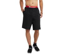 Champion Herren Graphic Powerblend Fleece Shorts, Schwarz, M