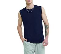 Champion Herren Hemd Klassisches Jersey Muscle T-shirt, Navy, M
