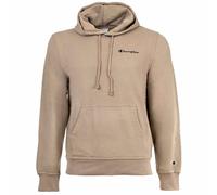 Champion Herren Hoodie - Hooded Sweatshirt, Pullover, kleines Logo, Kapuze, einfarbig Hellbraun L