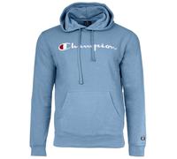 Champion Herren Hoodie - Hooded Sweatshirt, Pullover, Logo, Kapuze, einfarbig Blau M