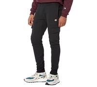 Champion Herren Joggers, Reverse Weave Fleece Cargo Pants for Men, Heavyweight, 30.5" Hose, Schwarzes C-Logo, X-Groß