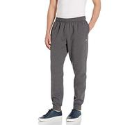 Champion Herren-Jogginghose, Powerblend, Fleece-Jogger, Bequeme Sweathose für Männer (Reg. oder Big & Tall), Granite Heather C Patch Logo, Klein