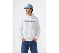 Kapuzensweatshirt CHAMPION "BASICS Fleece Hoodie Large Logo", Herren, Gr. L (52/54), weiß (wht, ns), Obermaterial: 55% Baumwolle, 45% Polyester, Sportlich, Sweatshirts (65231622-L) wht, ns
