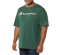 Champion Herren Klassisches Schriftzug T-Shirt, Dunkelgrün-y07718, Groß