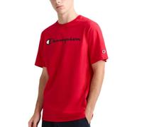 Champion Herren Klassisches Schriftzug T-Shirt, Scharlachrot, Mittel