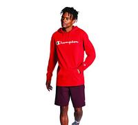 Champion Herren Langarm T-Shirt Hoodie Script Logo, scharlachrot, XX-Large