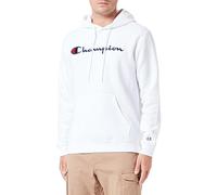 Champion Herren Legacy American Classics-Powerblend Fleece Kapuzenpullover, Weiß, S