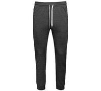 Champion Herren Legacy Authentic Pants Powerblend Terry C-Logo Zip Pocket Rib Cuff Trainingshose, Filzgrau, L