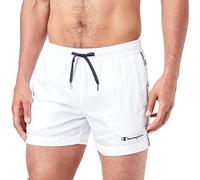 Champion Herren Legacy Beachshorts American Tape Badehose, Weiß, XL