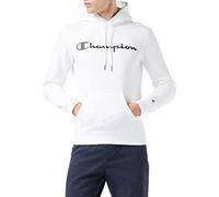 Champion Herren Legacy Classic Logo Kapuzenpullover, Weiß, XS