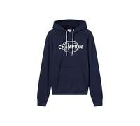 Kapuzensweatshirt CHAMPION "Graphic Hoodie", Herren, Gr. XL (56/58), nny, Obermaterial: 55% Baumwolle, 45% Polyester, Sweatshirts Kapuzensweatshirt (61397049-XL)