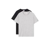 Champion T-Shirt mit Rundhalsausschnitt im 2er-Pack in Hellgrau Melange, Größe M