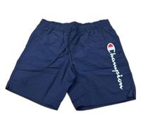 Champion Herren Legacy Icons Beachshorts-Crinkle Taslon Contrast Logo Bermuda Badehose, Marineblau, Small