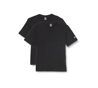 Champion Herren Legacy Icons-S/S 2p Crewneck T-Shirt, Schwarz, Medium (2er Pack)